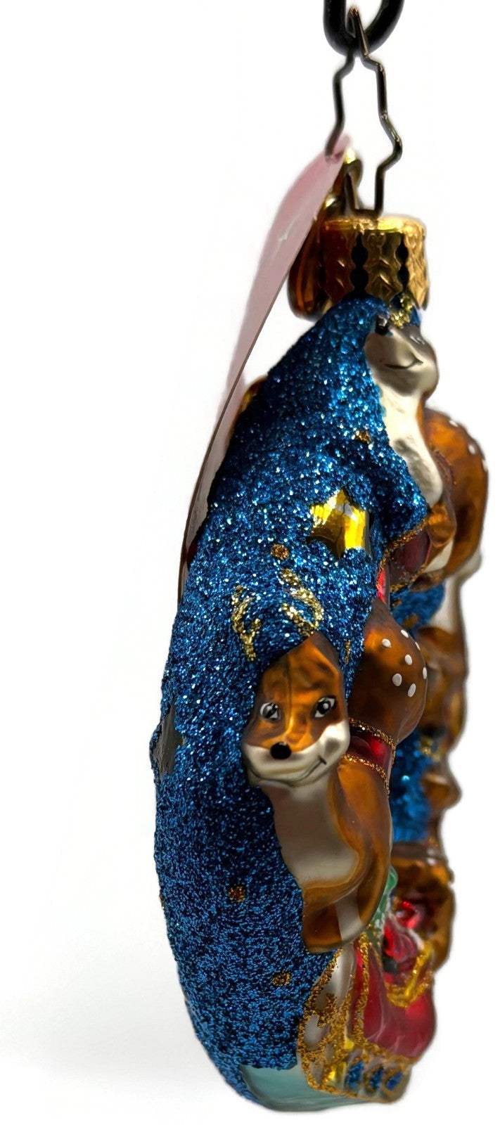 Christopher Radko Santa's Midnight Ride Gem Stars Christmas Ornament 10197393