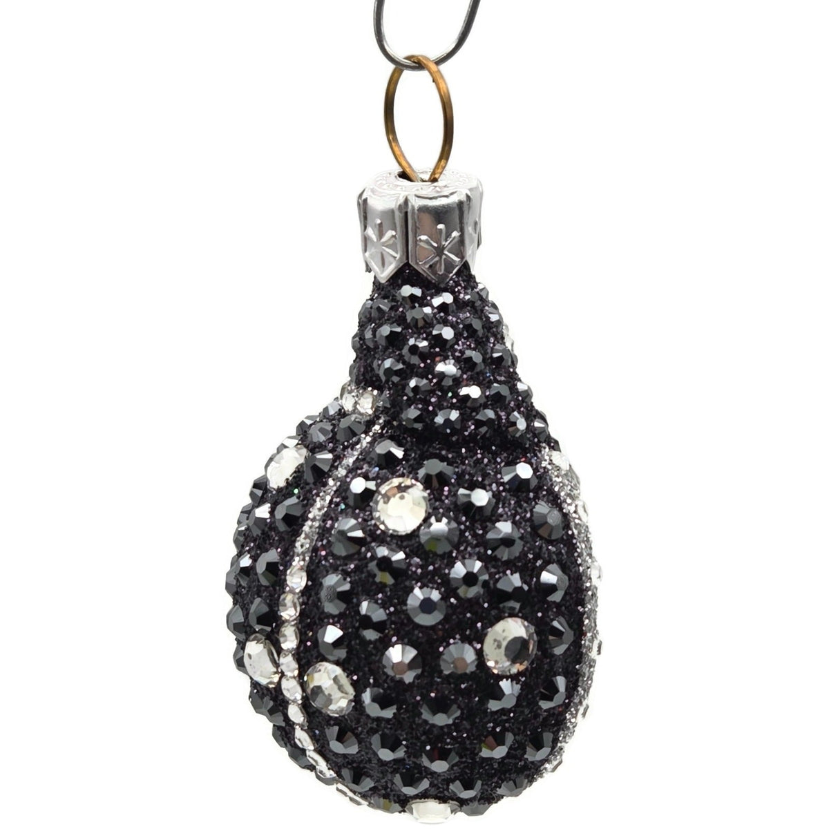 Patricia Breen Ladybug Noel Black Jeweled Polka Dots Christmas Ornament 25275
