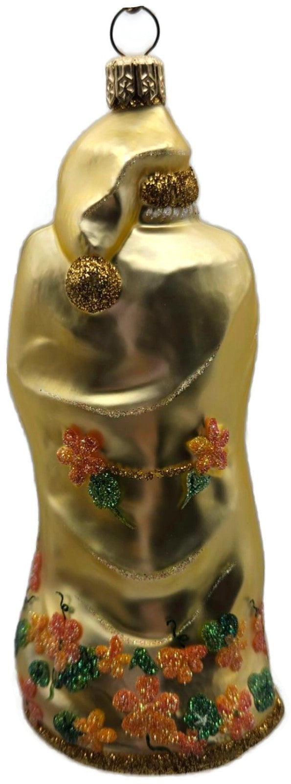 Patricia Breen Redoute Santa Nasturtiums Gold Spring Christmas Ornament 21255