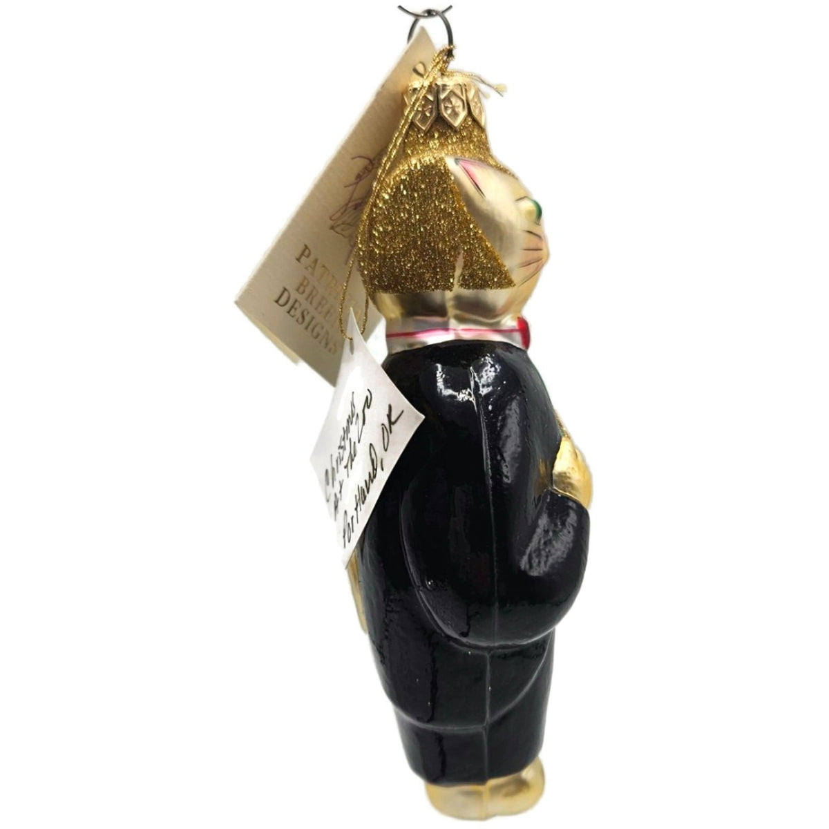 Patricia Breen Fiddling Cat Elvis Hey Diddle Diddle Christmas Ornament 95092