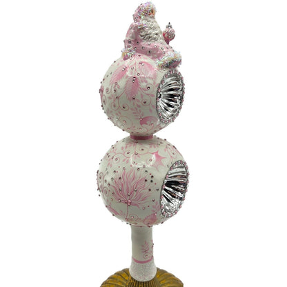 Patricia Breen Summit Finial Chinoiserie Pink Spring Christmas Tree Topper 313312