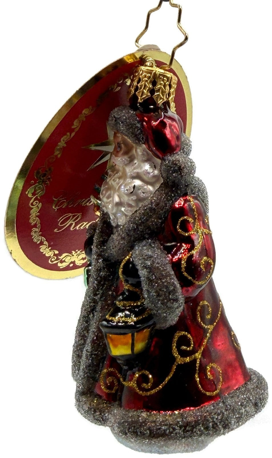 Christopher Radko Traveling Father Christmas Gem Santa Claus Ornament 10202419