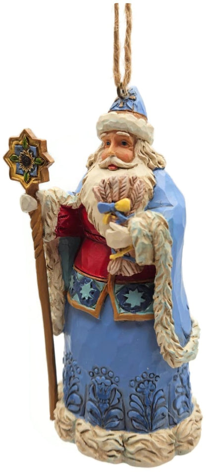Jim Shore Heartwood Creek Ukrainian Santa Claus Resin Enesco Christmas Ornament13