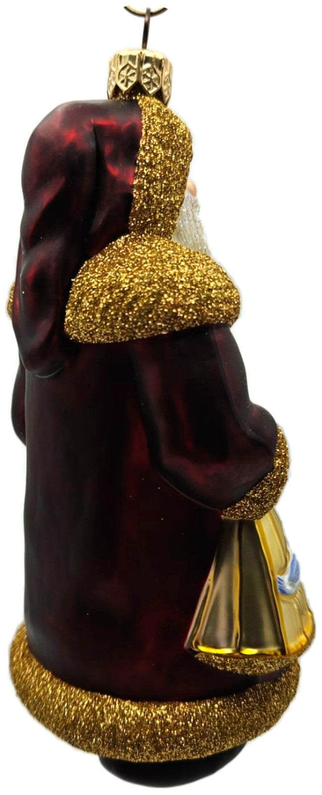 Patricia Breen Santa I Partridge & Pear Bordeaux Christmas Tree Ornament 20273
