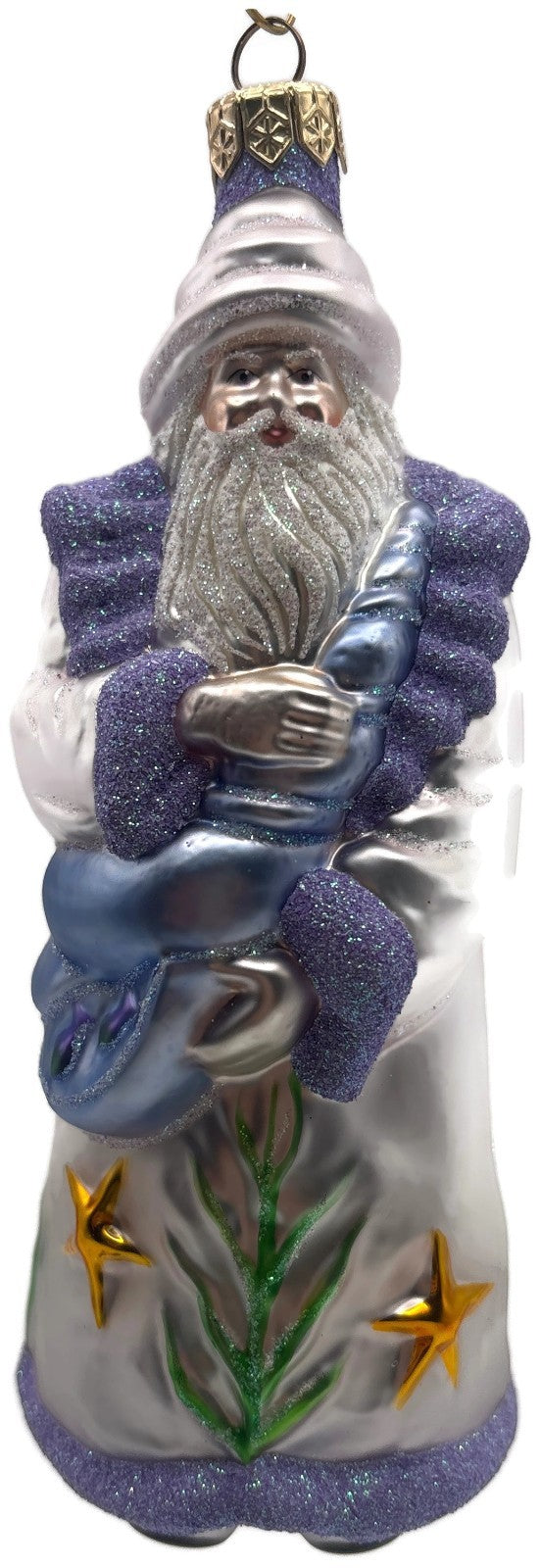 Patricia Breen Poseidon Santa Deep Sea Lavender Summer Nautical Ornament 99940