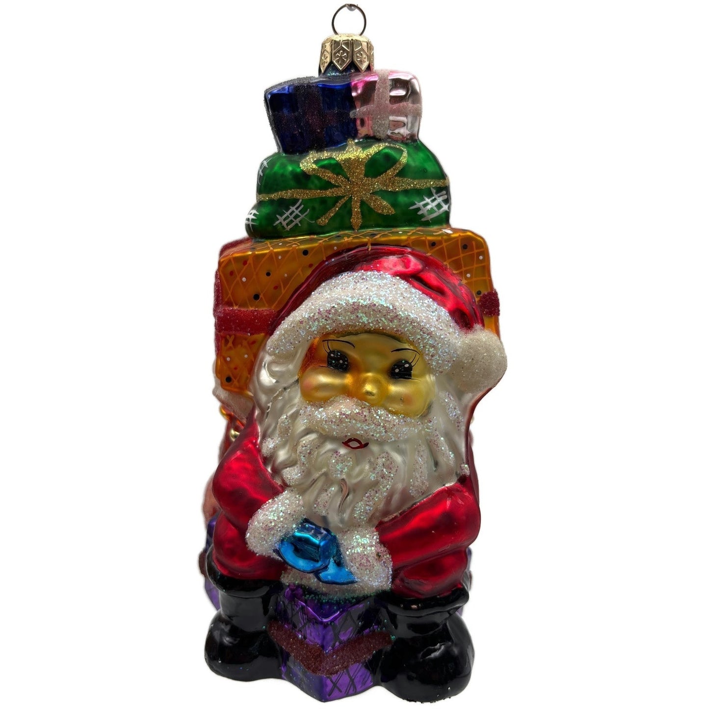 Christopher Radko Piled Mile High Santa Christmas Tree Ornament 97-234-0