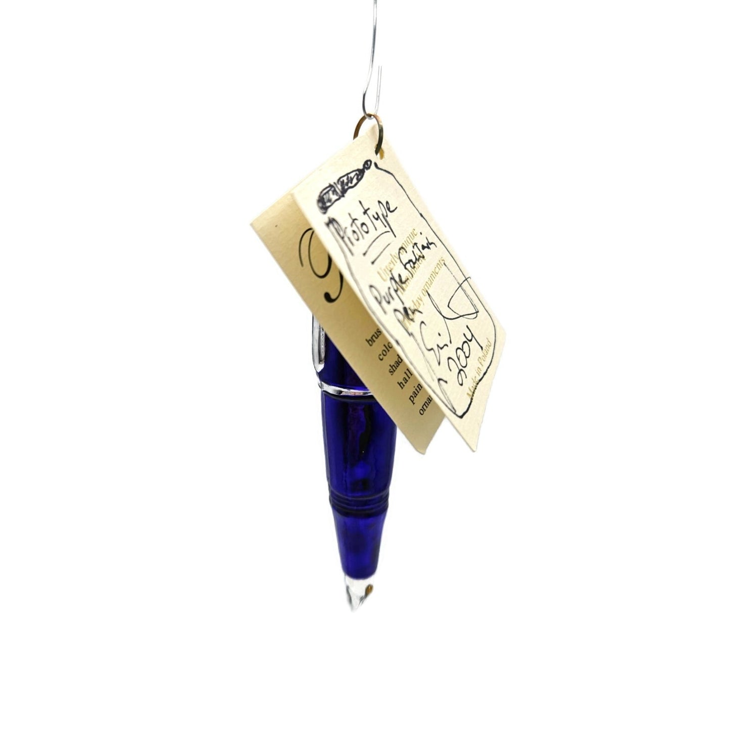 Patricia Breen Prototype Pen Purple Eric Signed One of a Kind Ornament 2400Gift