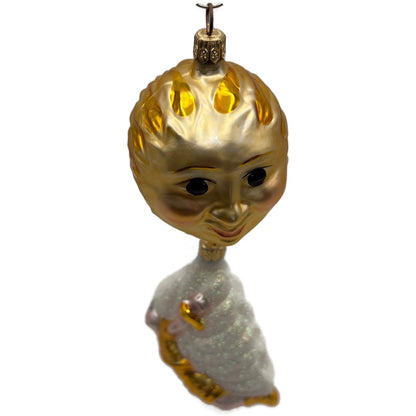 Patricia Breen Icarus Flies Gold White Sun Mythology Christmas Tree Ornament