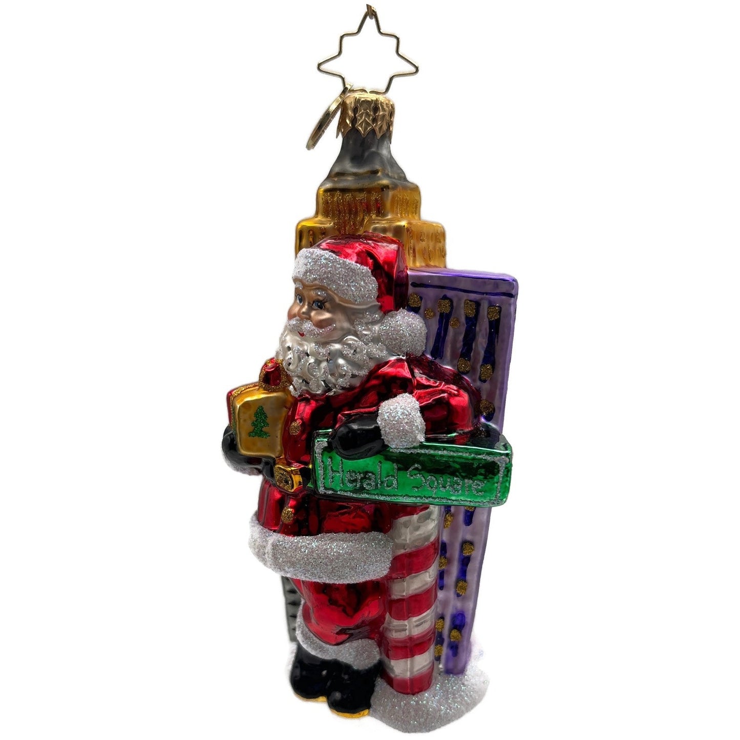 Christopher Radko Herald Square Santa Claus Glass Christmas Ornament 3012918
