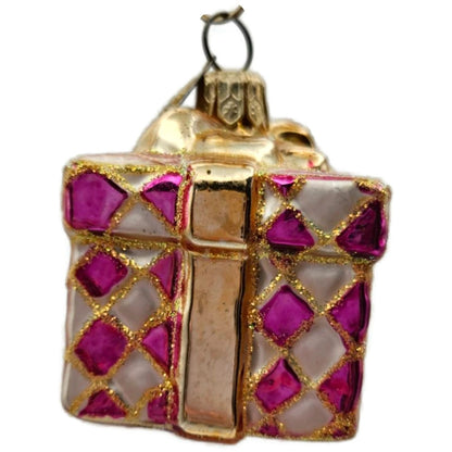 Christopher Radko Pretty Paper Gem Little Gems Pink Christmas Ornament 00-516-0