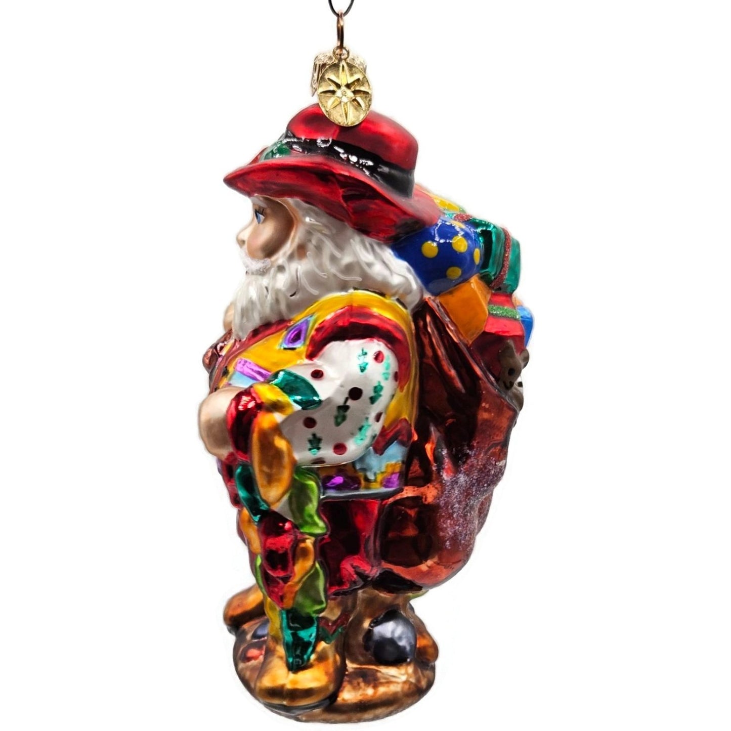 Christopher Radko Cow Boy Santa Claus Cactus Gifts Christmas Ornament 00-QVC-2