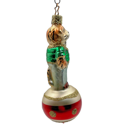 Tony Tiger With Green Shirt Inge Glass Ornament German Christmas Tree Decoration