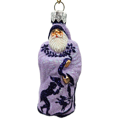 Patricia Breen Mini Redoute Santa Lavender Silhouettes Christmas Ornament 2426