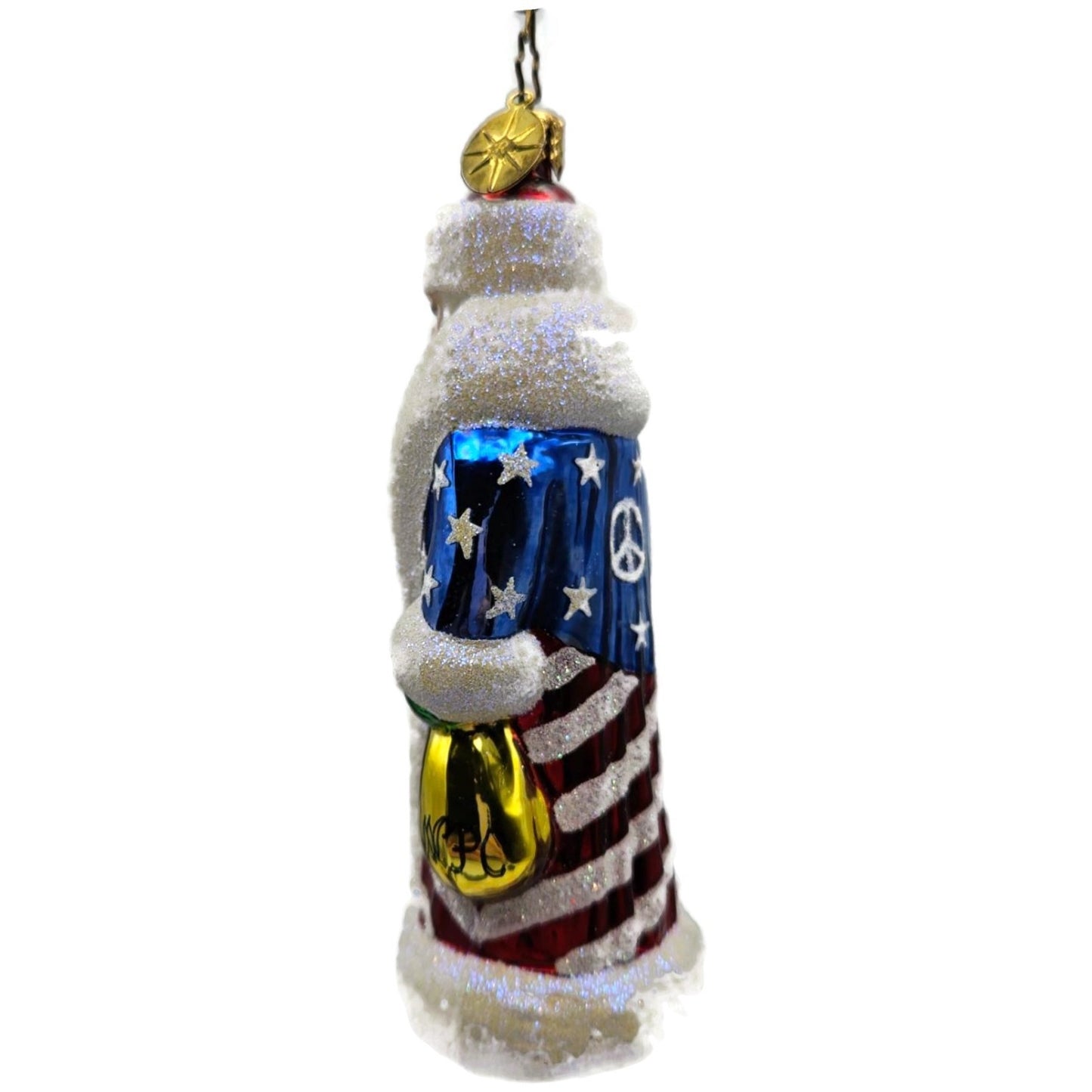 Christopher Radko Mini Patriotic Russian Santa Peace Christmas Ornament 3010749