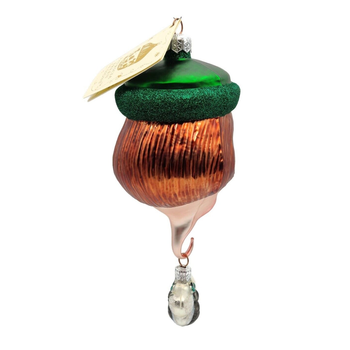 Patricia Breen I Don't Know Why Green Hat Fly 2 Part Christmas Tree Ornament