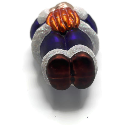 Patricia Breen A Snack For Rudolph Purple Glittered Hat Christmas Tree Ornament