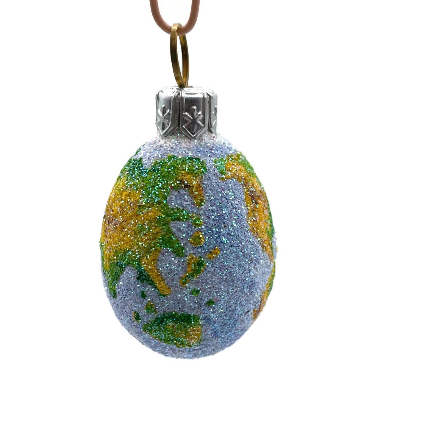 Patricia Breen Miniature Egg Worldly Earth Globe Easter Christmas Ornament 2731