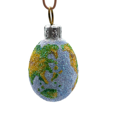 Patricia Breen Miniature Egg Worldly Earth Globe Easter Christmas Ornament 2731