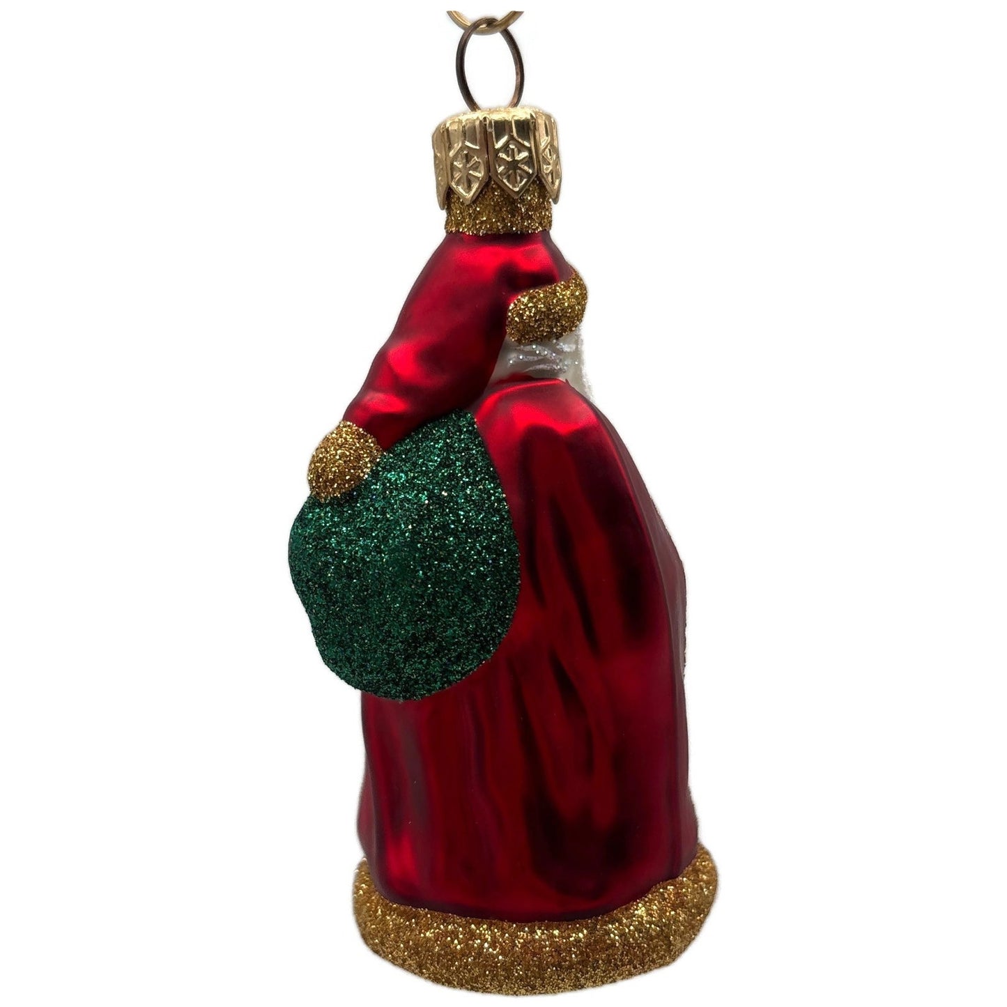 Patricia Breen Miniature Jordan Santa Claus Red Green Christmas Tree Ornament