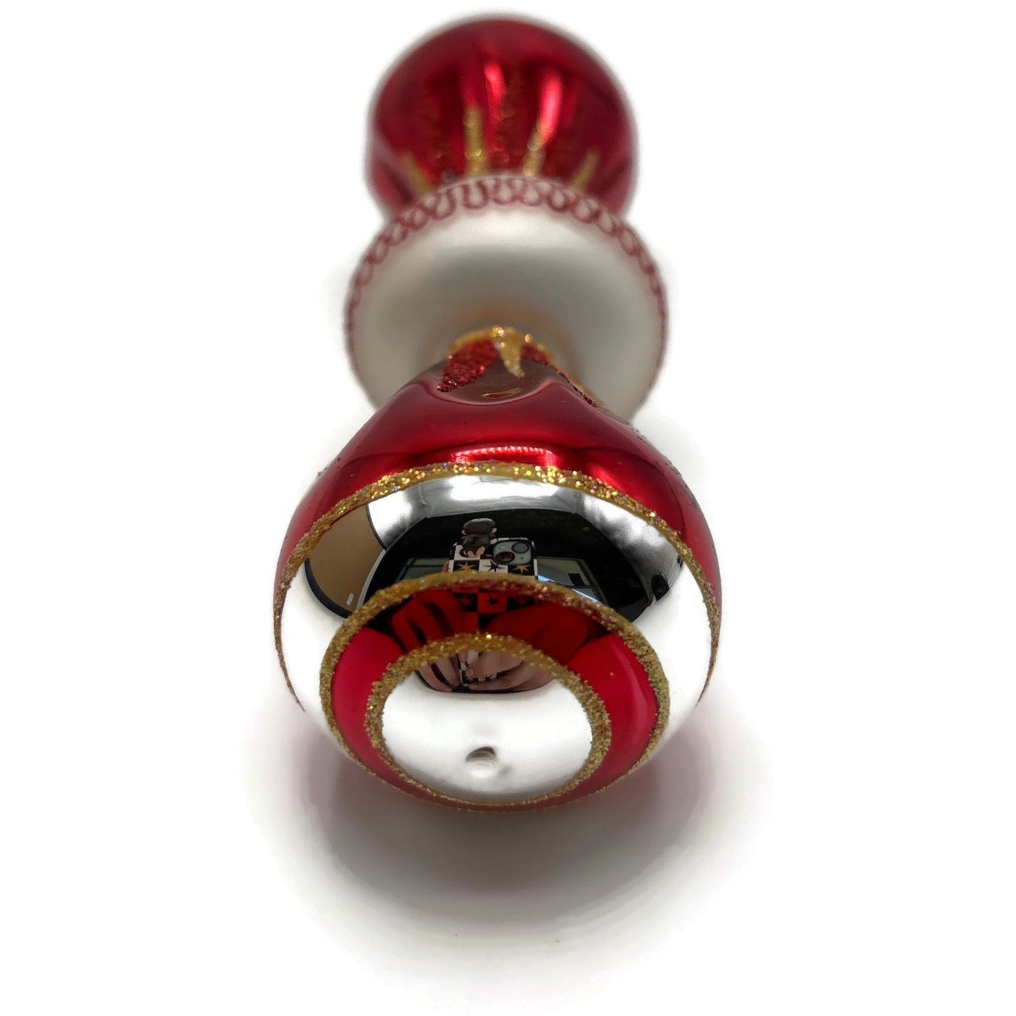 Christopher Radko Fantasia Party Pop Red Christmas Tree Ornament 1010454