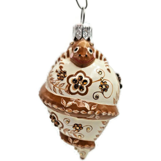 Patricia Breen Topping Chameleon Zalipie Bark Spring Christmas Tree Ornament