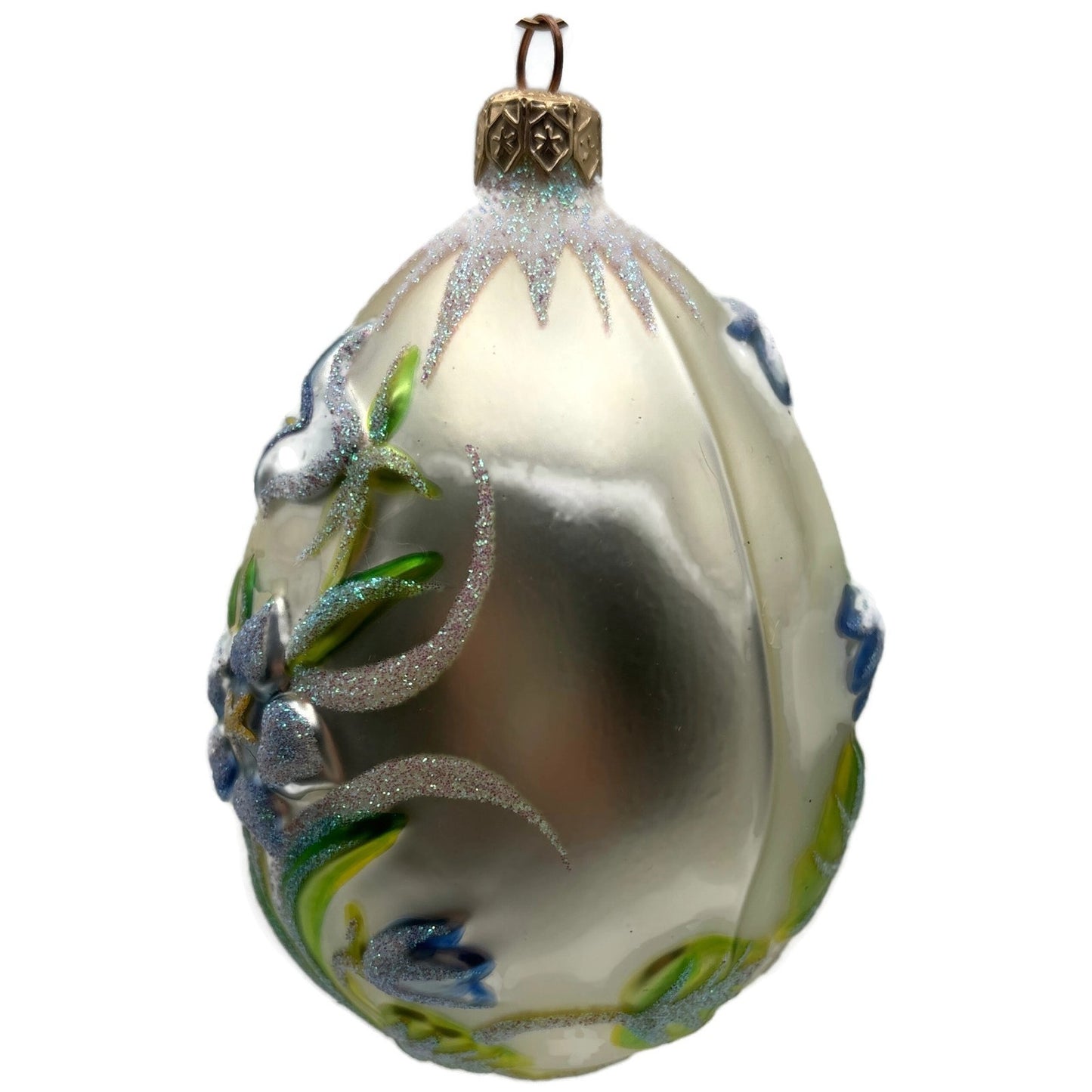 Patricia Breen Bluebell Egg Flower Easter Glass Christmas Tree Ornament 9700