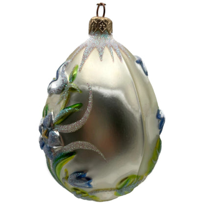 Patricia Breen Bluebell Egg Flower Easter Glass Christmas Tree Ornament 9700