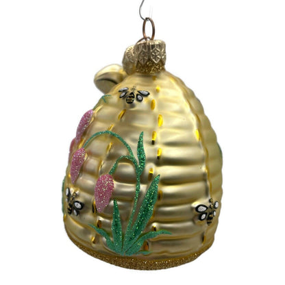 Patricia Breen Wisteria Beeskep Pink Bees Flowers Spring Holiday Tree Ornament