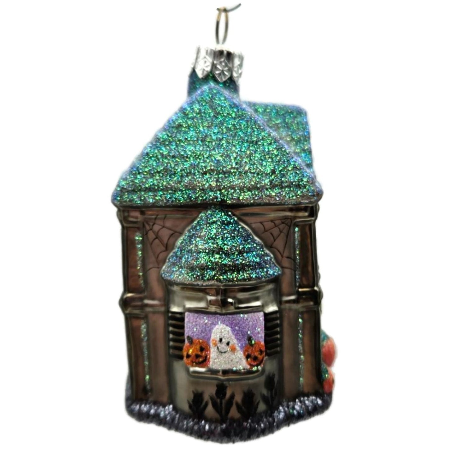 Patricia Breen Halloween Boo Manor Pumpkins Silver Ghosts Christmas Ornament