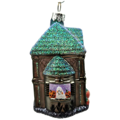 Patricia Breen Halloween Boo Manor Pumpkins Silver Ghosts Christmas Ornament