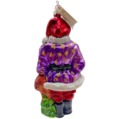 Christopher Radko Santa's Helper Deer Glitter Christmas Tree Ornament 98-206-0