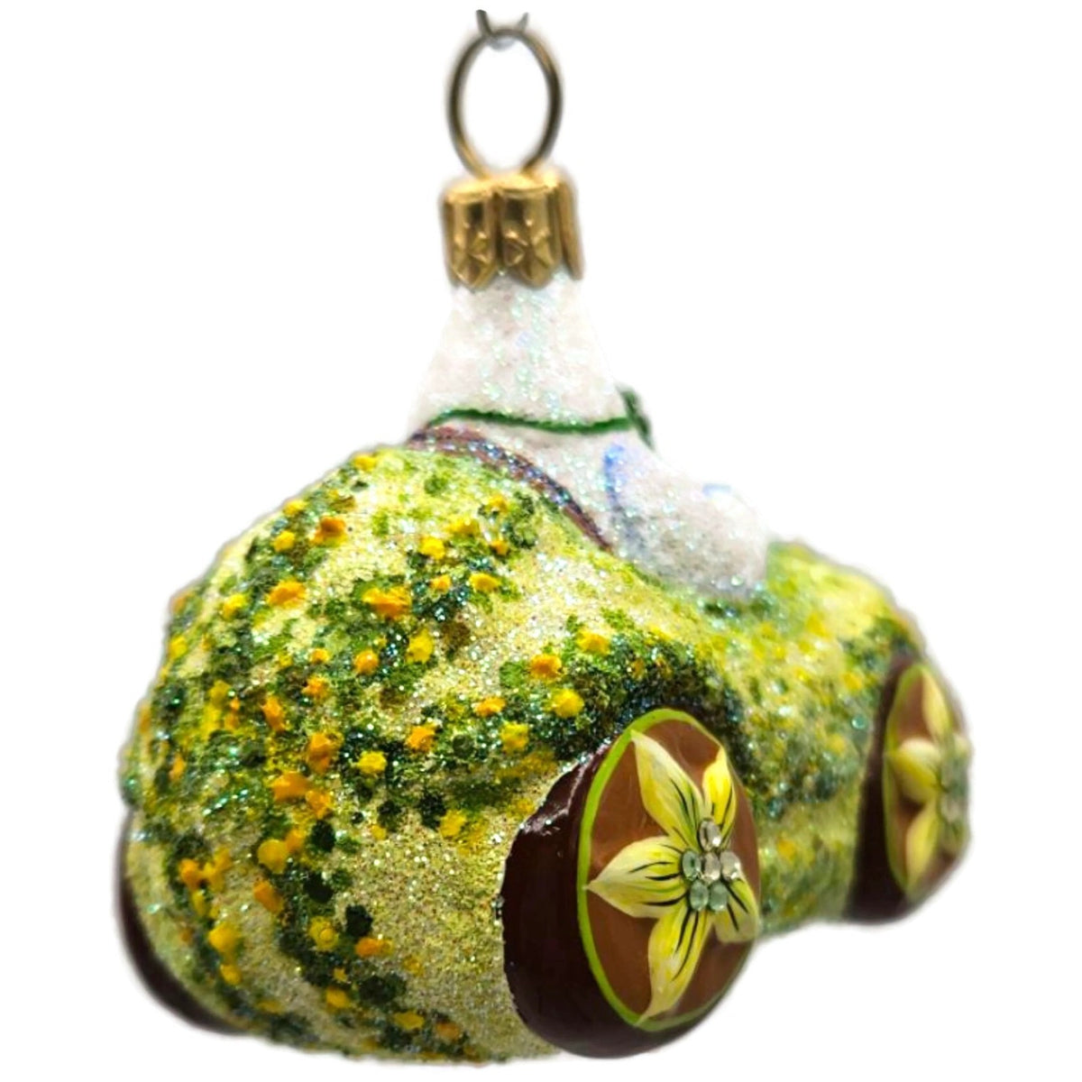 Patricia Breen Halloween Hybrid Green Gourd White Ghost Christmas Ornament 3011
