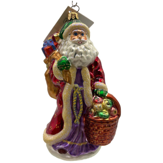 Christopher Radko Father Christmas Longaberger Santa Claus Ornament 99-LON-01