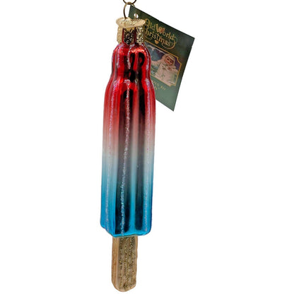 OWC Red White Blue Ice Pop Ornament Old World Christmas Summer Patriotic Decor
