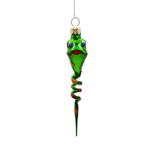 Slavic Treasures Twisted Toad Green Halloween Christmas Tree Ornament SP-EV-00