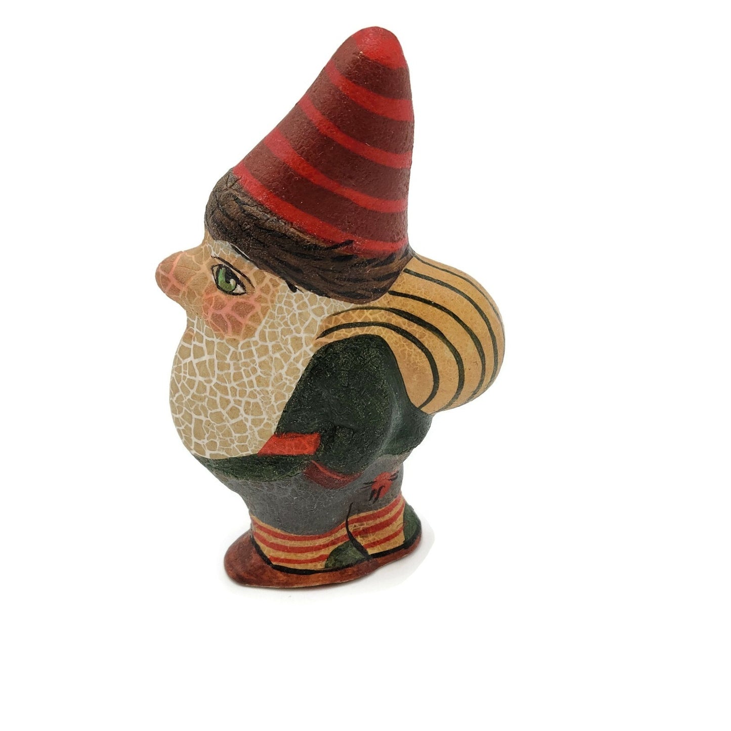 Vaillancourt Santas Little Helper Chalkware Folk Art Christmas Holiday Figurine