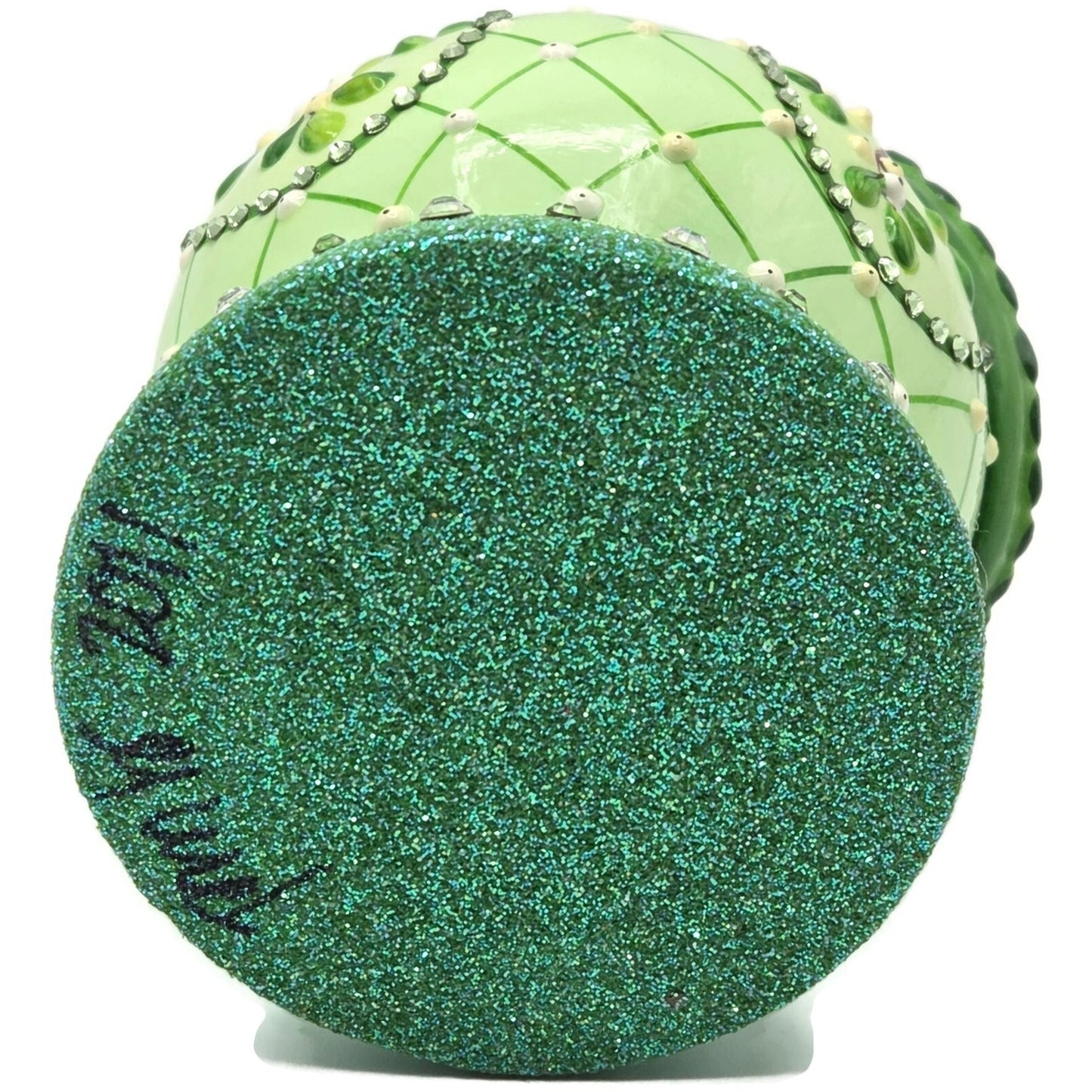 Patricia Breen Chameleon Cachette Mistletoe Floral Candy Container Christmas