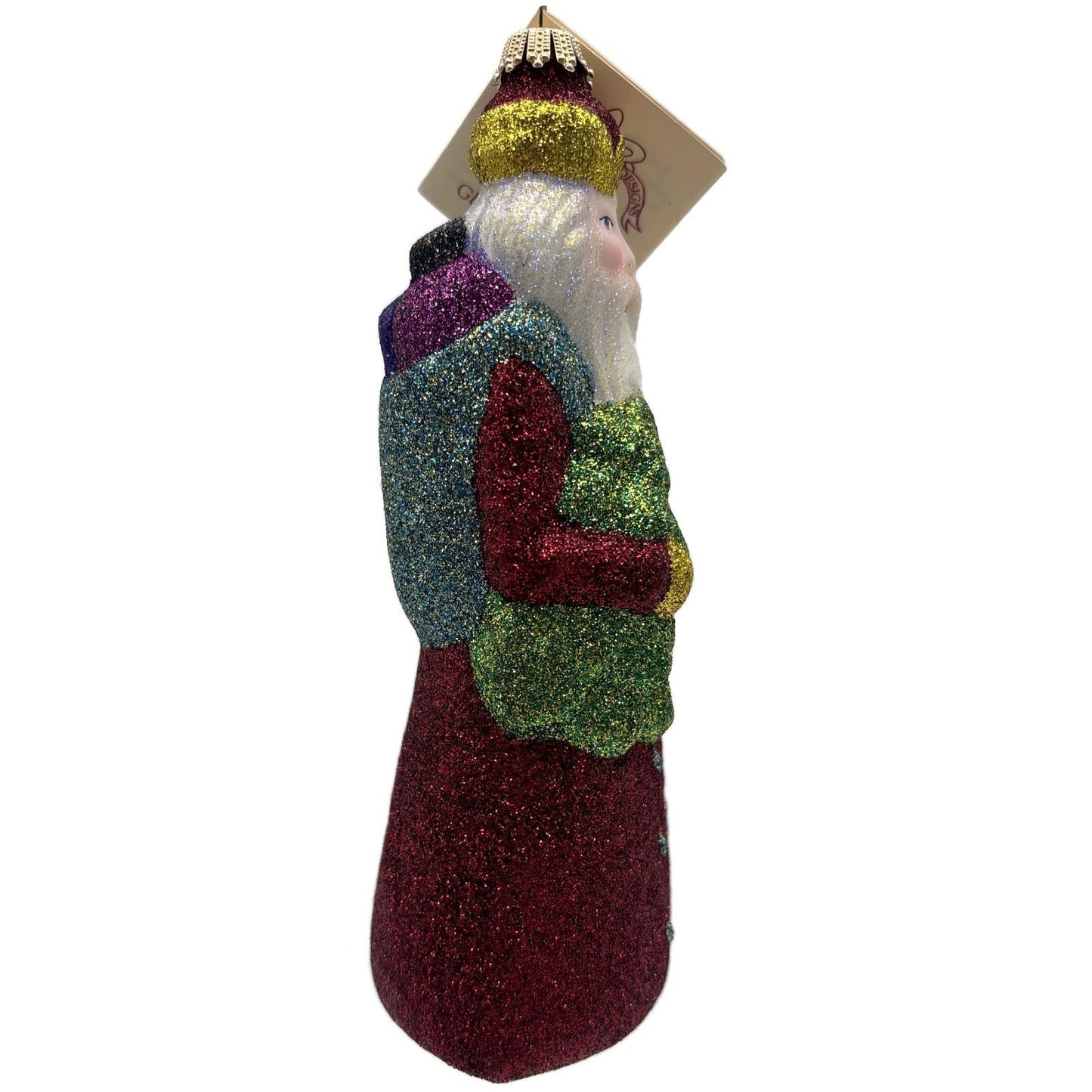 Larry Fraga Mr. Fabulous Glitter Series Santa Claus Christmas Tree Ornament