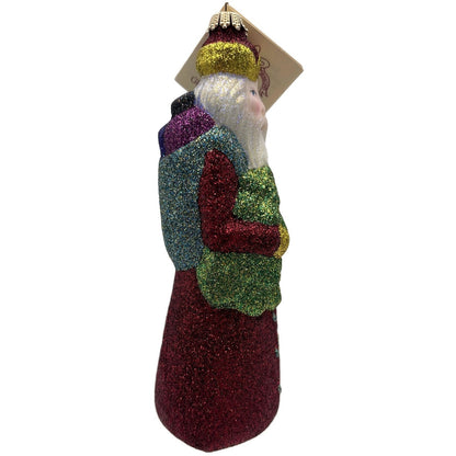Larry Fraga Mr. Fabulous Glitter Series Santa Claus Christmas Tree Ornament