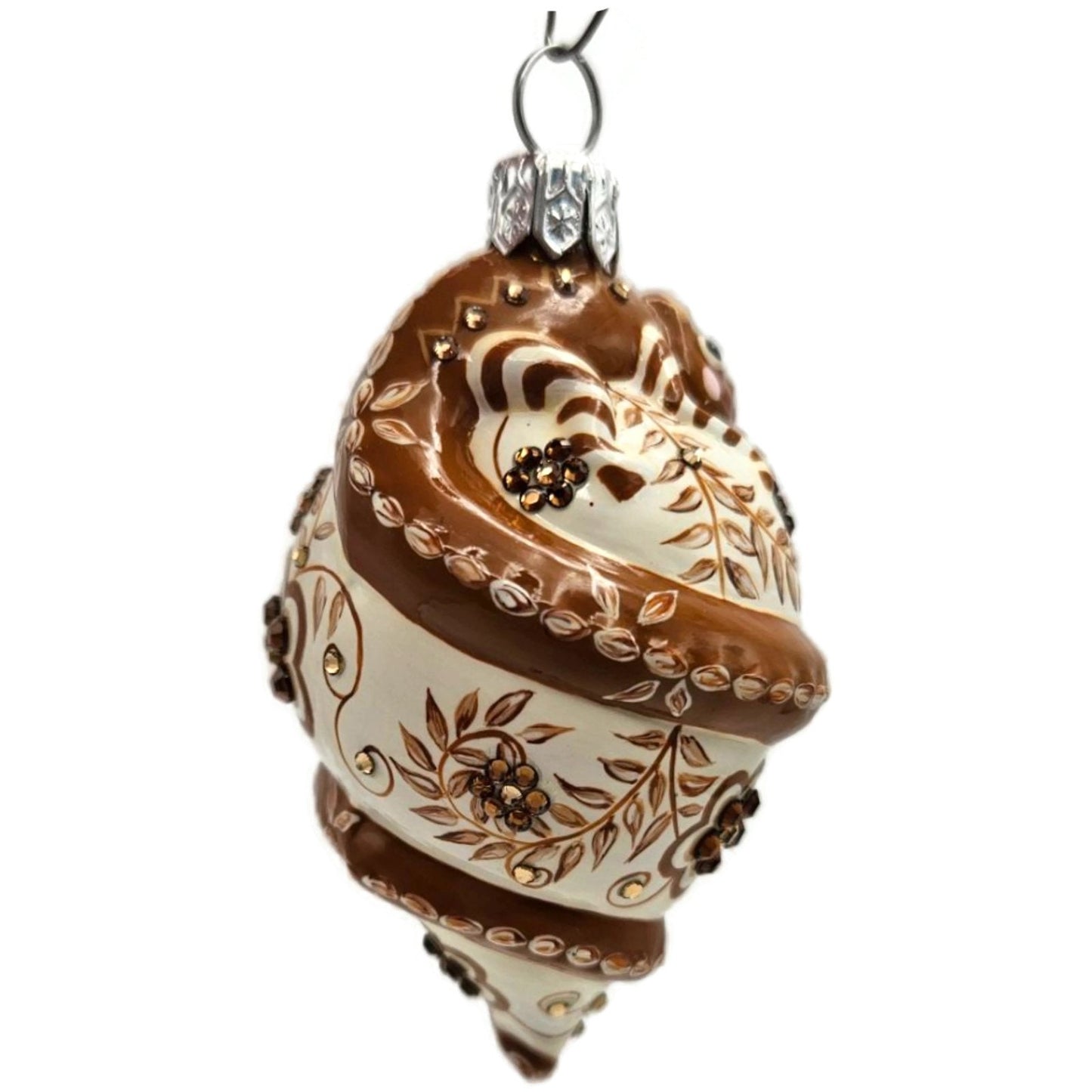 Patricia Breen Topping Chameleon Zalipie Bark Spring Christmas Tree Ornament