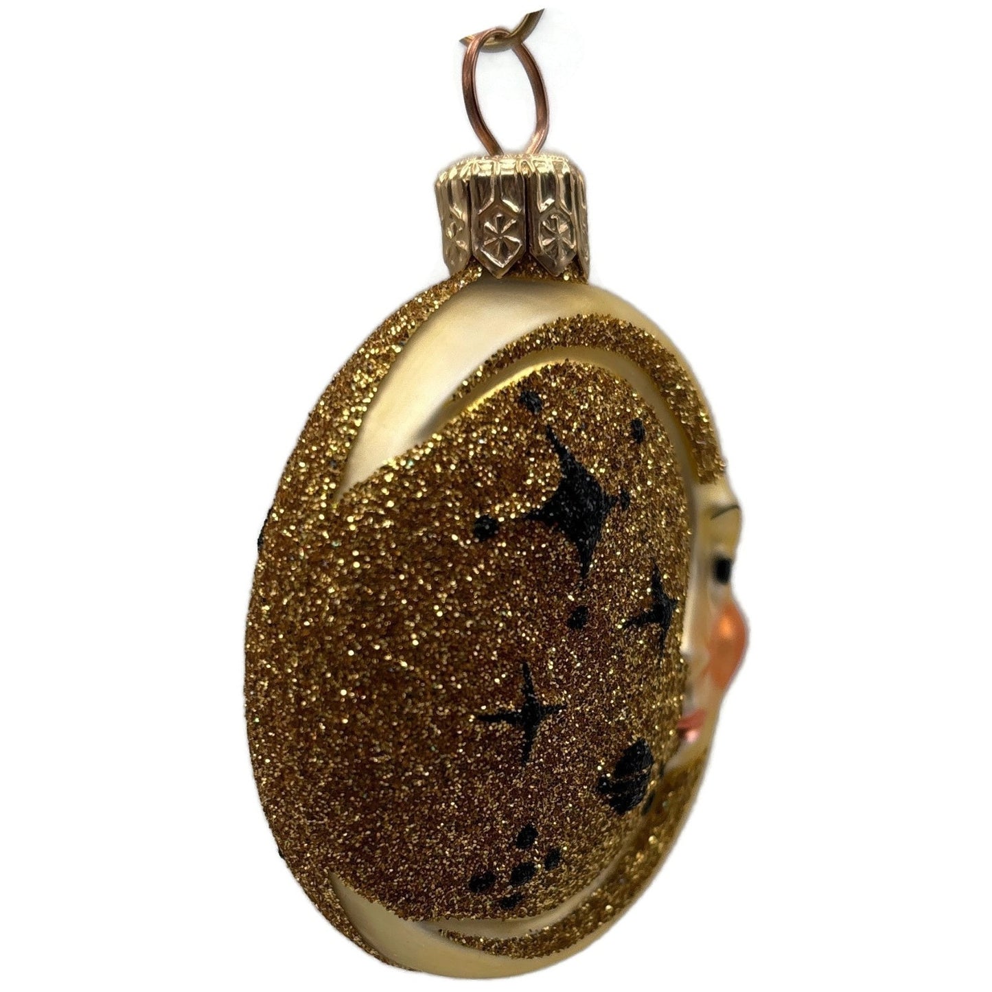 Patricia Breen Miniature Moon And Many Stars Planet Gold Christmas Tree Ornament