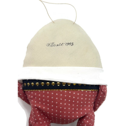 Gladys Boalt Humpty Dumpty Alice In Wonderland Fabric Christmas Ornament Signed