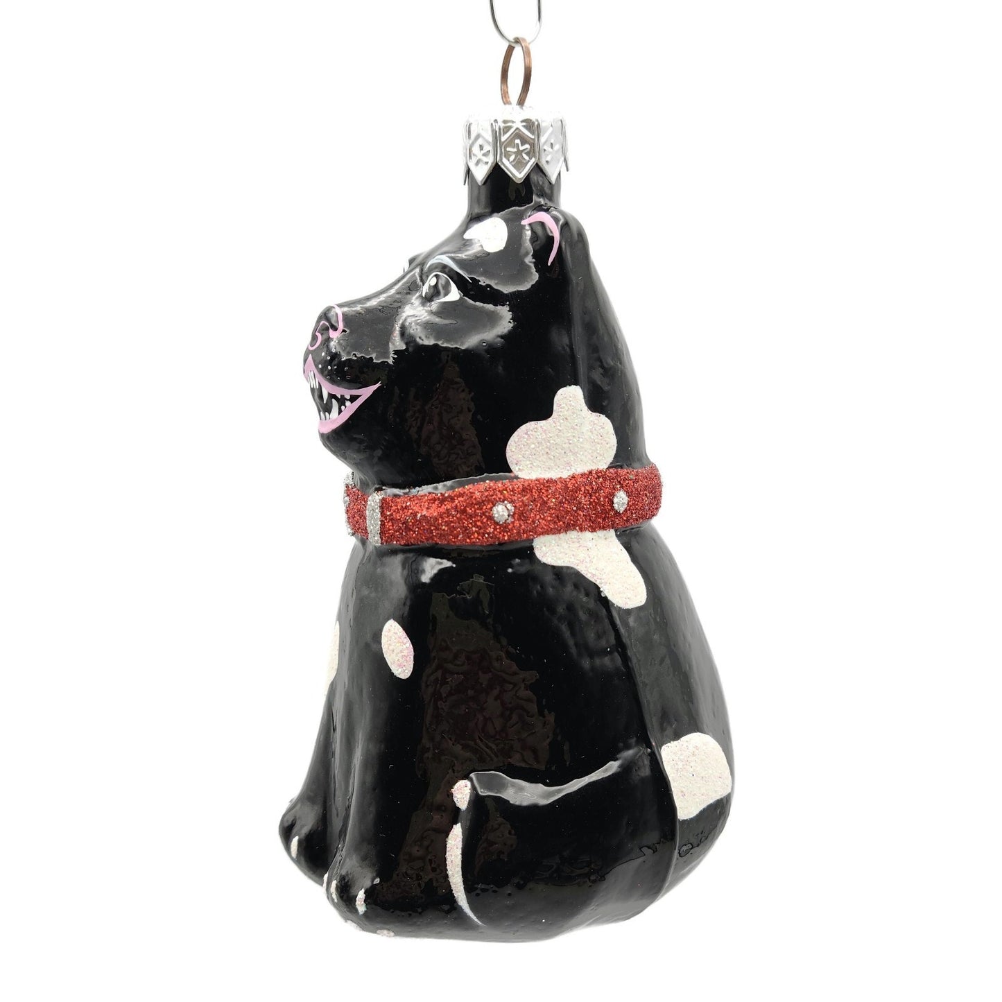 Patricia Breen Laughing Dog Black Fangs Hey Diddle Diddle Christmas Ornament