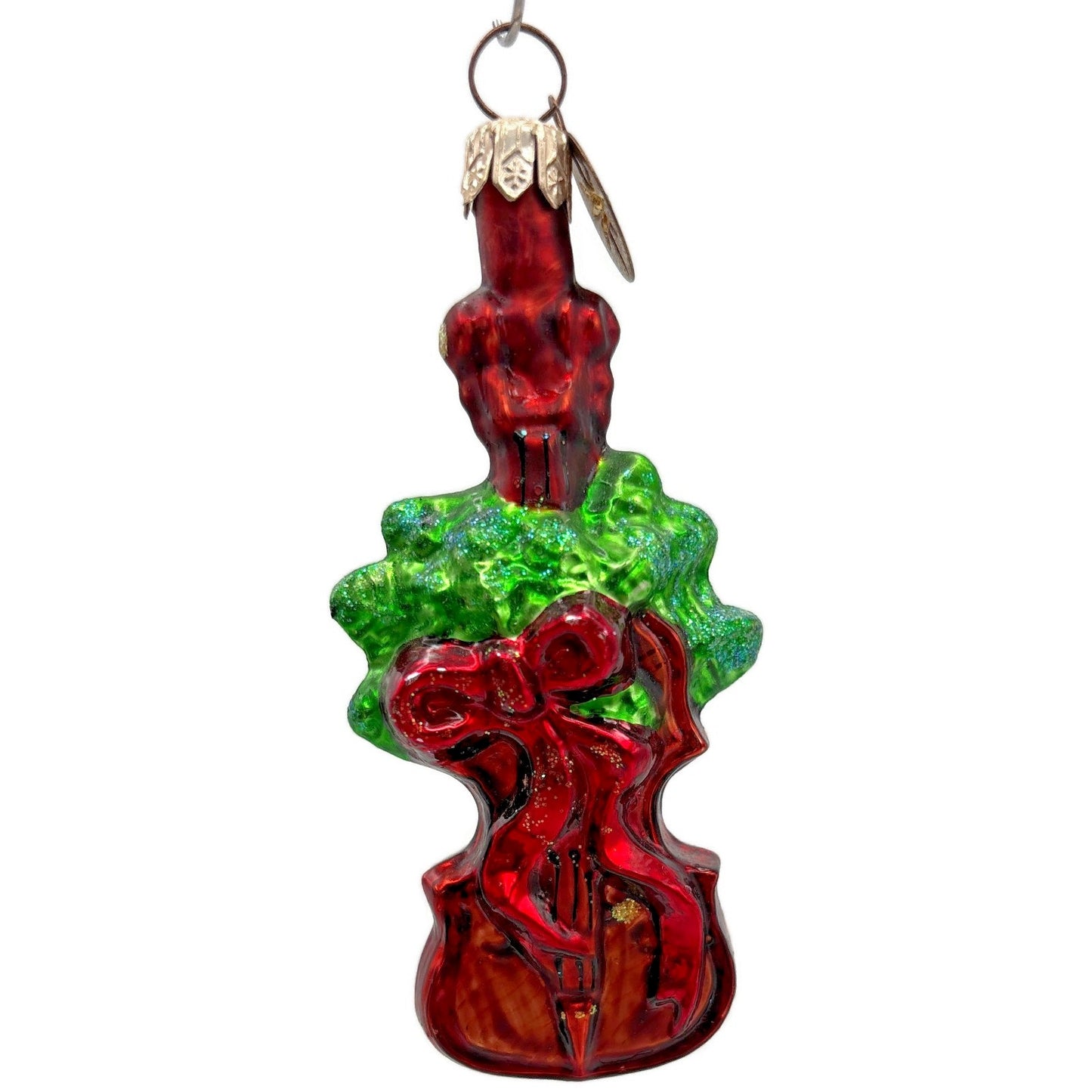 Christopher Radko Holiday Violin Gem Red Instrument Christmas Ornament 00-517-0