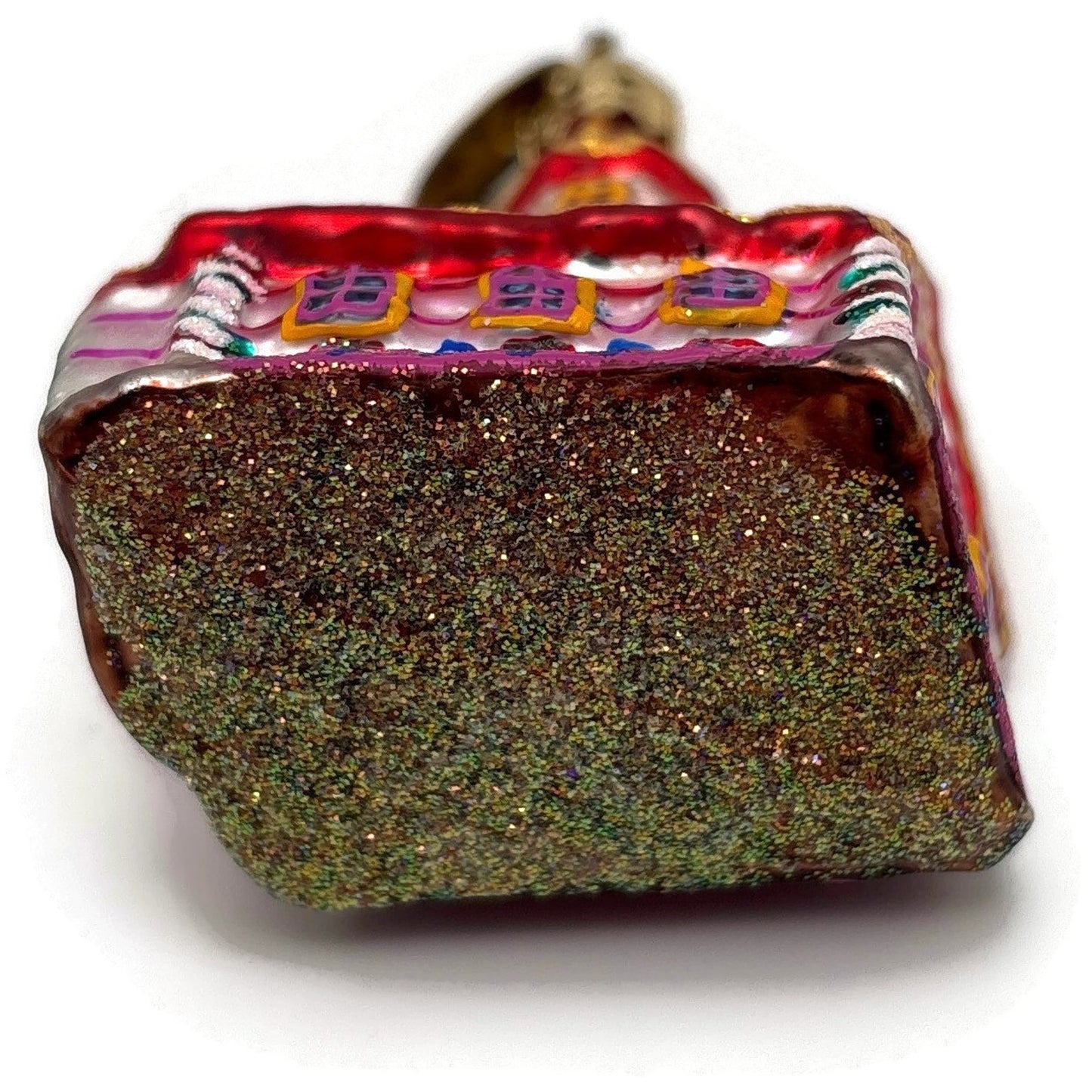 Christopher Radko Gingerbread Chapel Micro Gem Christmas Tree Ornament 01-0798-0