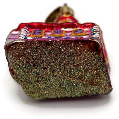 Christopher Radko Gingerbread Chapel Micro Gem Christmas Tree Ornament 01-0798-0