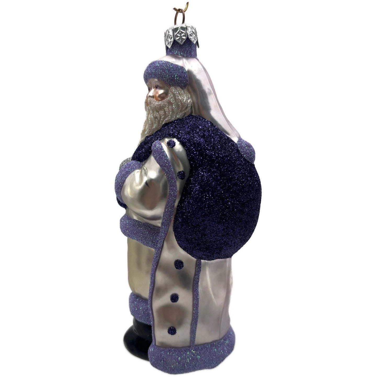 Patricia Breen Jordan Santa Purple Lavender Christmas Tree Ornament Milaeger's