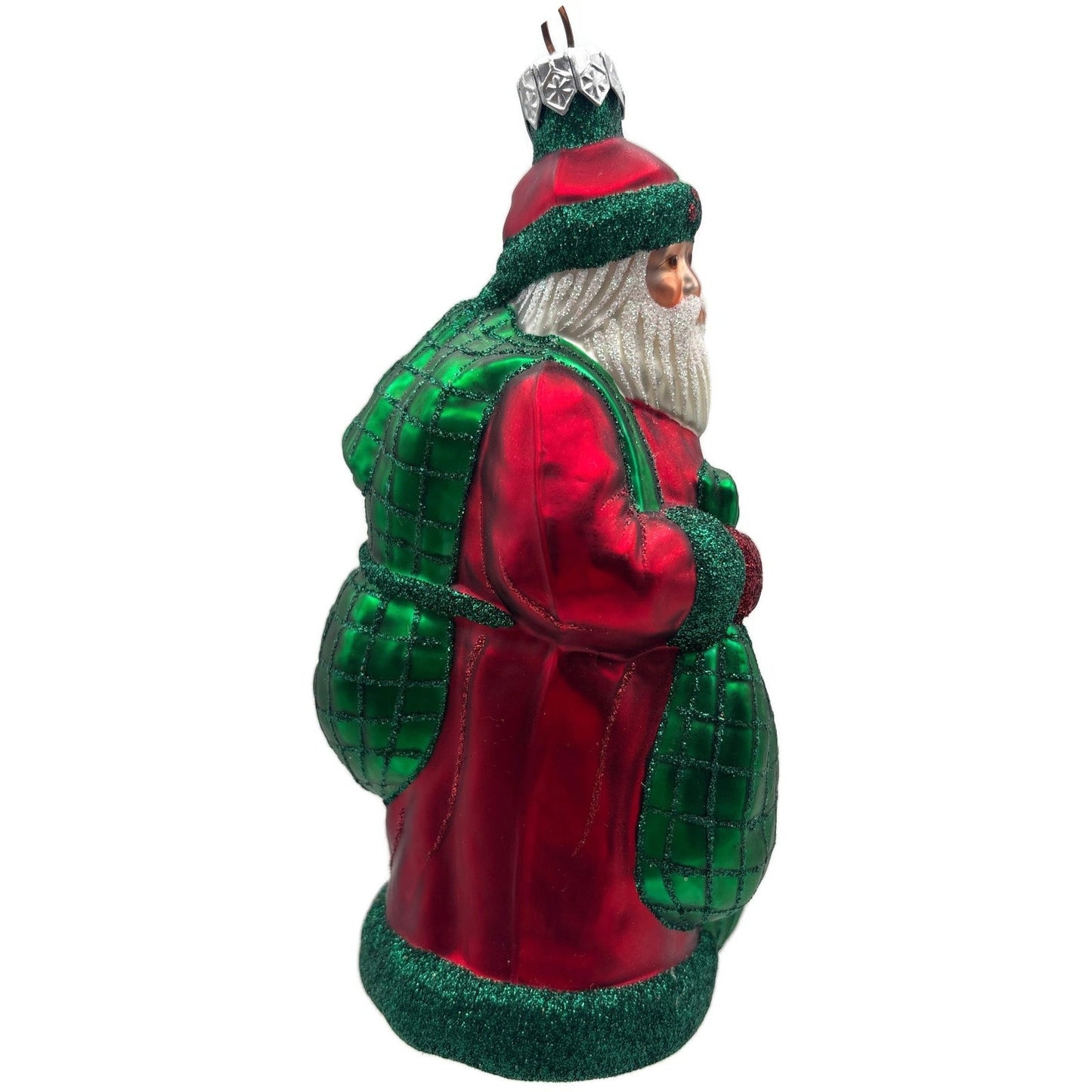 Patricia Breen Laden With Love Red Green Santa Claus Christmas Tree Ornament