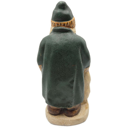 Vaillancourt Father Christmas with Noahs Ark in Sack Folk Art Christmas Figurine