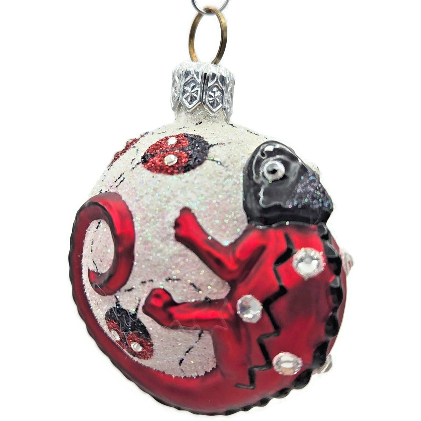 Patricia Breen Ornament For James Twice Ladybug Chameleon Spring Christmas